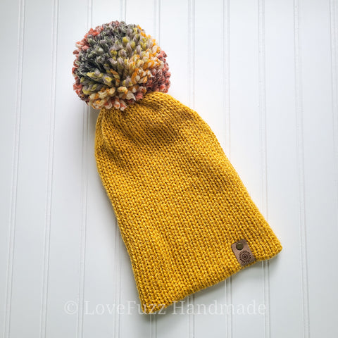 Wonderland Winter Beanie - Mustard Yellow