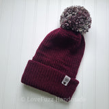 Wonderland Winter Beanie - Burgundy