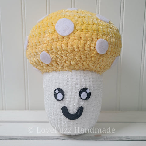 Crochet Mushroom - Yellow