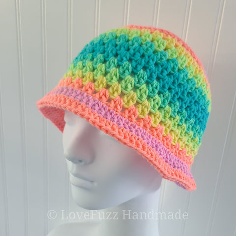 Pastel Rainbow Bucket Hat