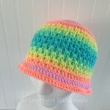 Pastel Rainbow Bucket Hat