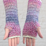 Pink and Purple Tree of Life Armwarmers