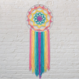 Pastel Rainbow Mandala Wall Hanging