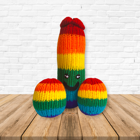 Rainbow Penis Kawaii Plushie - LOVEFUZZ