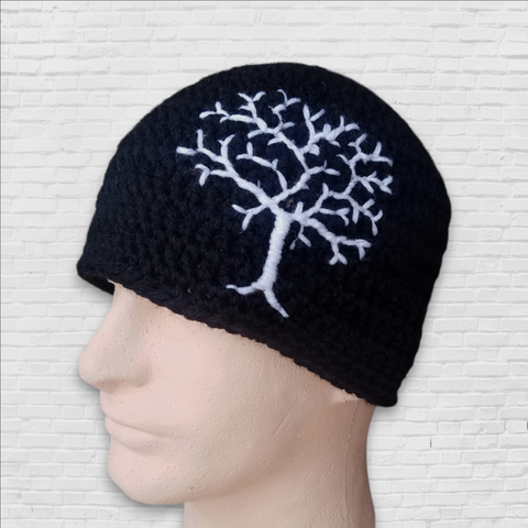 Wool Blend Beanie with Tree of Life