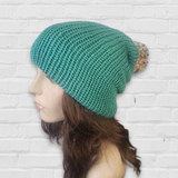 Wonderland Winter Beanie- Aqua