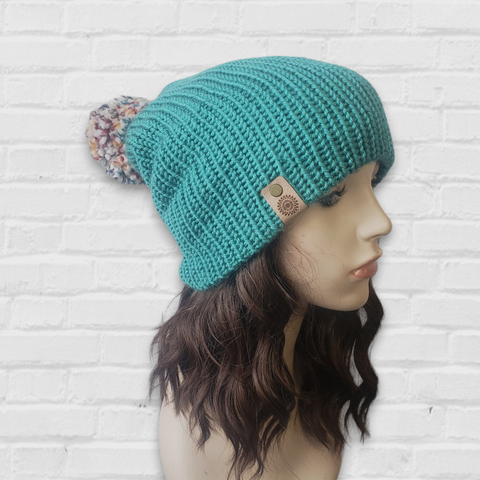 Wonderland Winter Beanie- Aqua