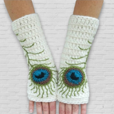 Peacock Feather Armwarmers - Pre-Order