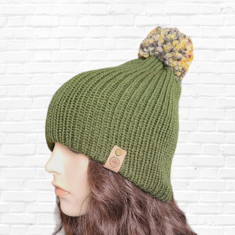 Wonderland Winter Beanie - Olive Green