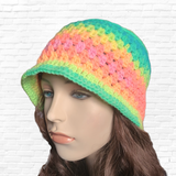 Pastel Rainbow Bucket Hat