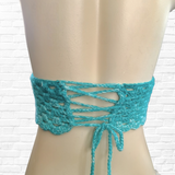 Crochet Bralette Bikini Top - Teal Ombre, Pre-Order