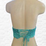 Crochet Bralette Bikini Top - Teal Ombre, Pre-Order