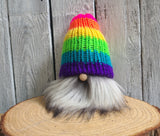 Neon Rainbow Gnome - LGBTQ Pride Gnome - LOVEFUZZ