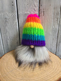 Neon Rainbow Gnome - LGBTQ Pride Gnome - LOVEFUZZ