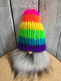 Neon Rainbow Gnome - LGBTQ Pride Gnome - LOVEFUZZ