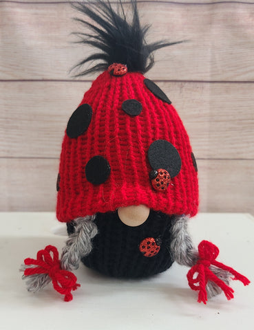 Ladybug Gnome with Braids🐞 - LOVEFUZZ