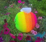 Neon Rainbow Bee - Large - LOVEFUZZ