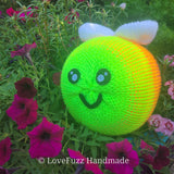 Neon Rainbow Bee - Large - LOVEFUZZ