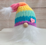 Pastel Rainbow Heart Gnome - LOVEFUZZ
